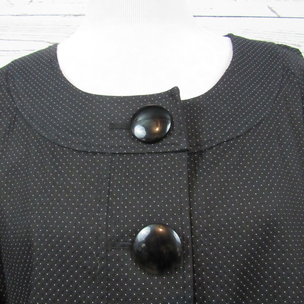 NWT Style & Co Woman black white dotted jacket - Picture 2 of 5